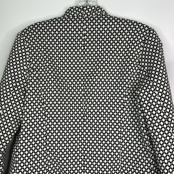 Potter's Pot Open Front Black And White Blazer Size Small - Picture 5 of 9